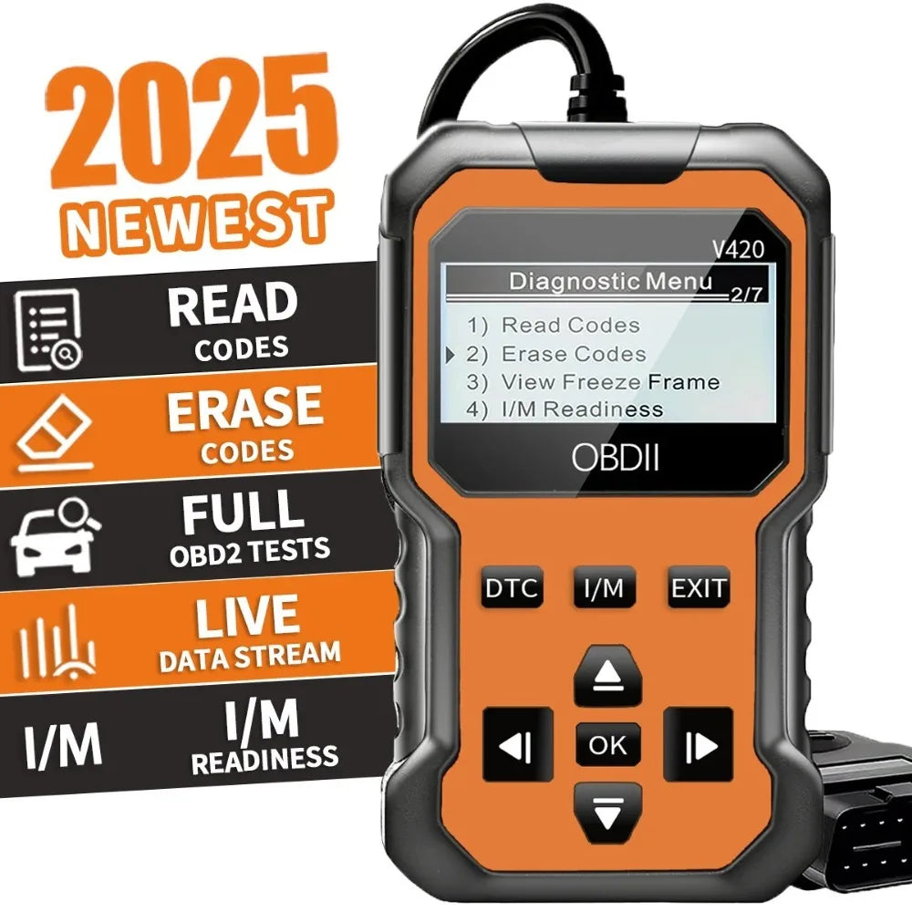 Car OBD2 Scanner | Engine Fault Code Reader & Diagnostic Tool for All OBD II Vehicles