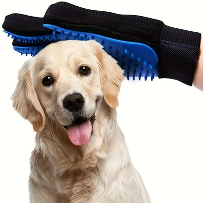 2PC Pet Grooming Gloves | Hair Removal & Massage Mitts for Dogs & Cats