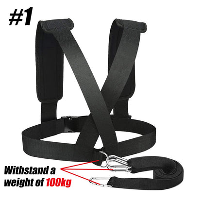 Sled Pulling Harness | Adjustable Resistance Training Harness with Padded Straps
