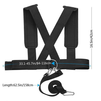 Sled Pulling Harness | Adjustable Resistance Training Harness with Padded Straps