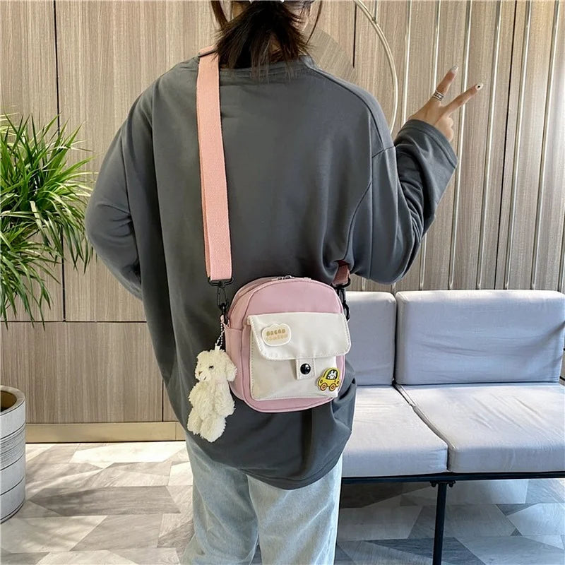 Mini Crossbody Bag for Women | Small Canvas Shoulder Purse & Phone Bag