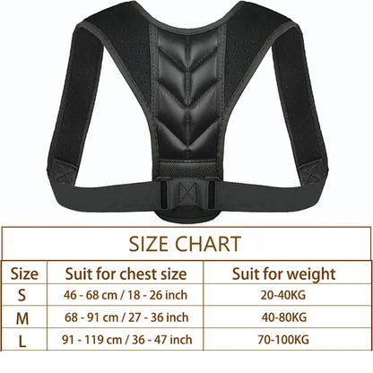Posture Corrector Back Brace | Adjustable Spine & Shoulder Support for Pain Relief