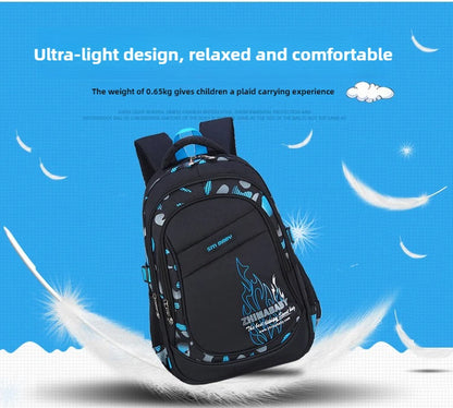 Waterproof Kids School Backpack | Lightweight Durable Bookbag for Boys & Girls (6–12 Years)