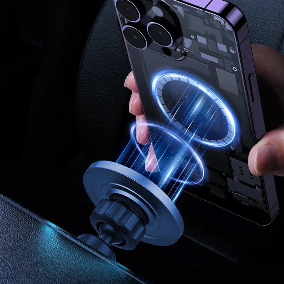 Magnetic Car Phone Holder | CD Slot MagSafe Mount for iPhone & Universal Phones