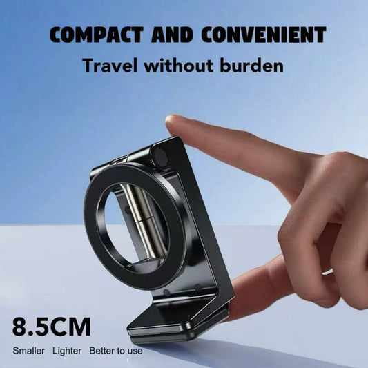 Magnetic Car Phone Mount | Foldable Backseat Holder for GPS, Calls & Video