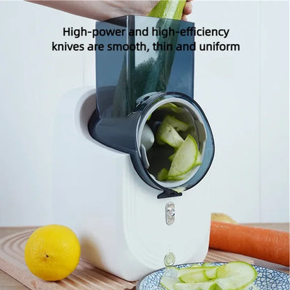 Electric Vegetable Cutter | Multi-Function Kitchen Slicer & Shredder