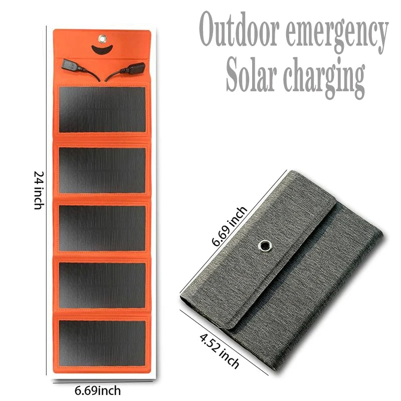 Portable Solar Charger Panel | 21W–80W Flexible USB & DC Charger for Camping