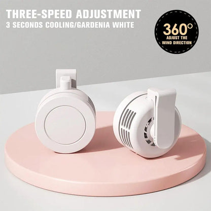 Portable Clip Fan | Mini USB Rechargeable Bladeless Fan with 3 Speeds