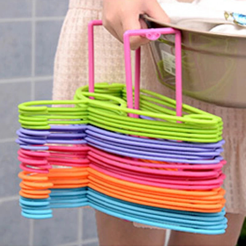 Hanger Organizer Rack | Closet & Laundry Room Clothes Hanger Storage Holder