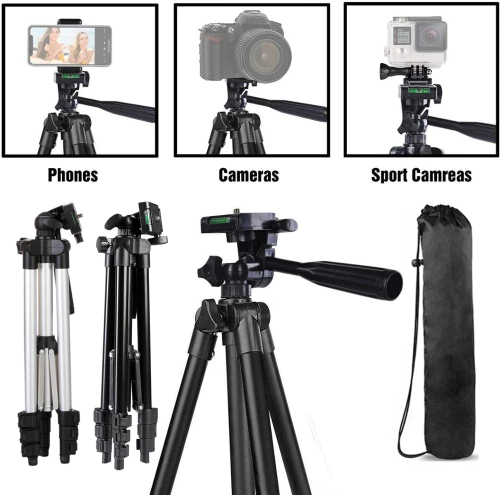 LED Selfie Ring Light with Tripod | Phone Holder Photography & Video Lighting