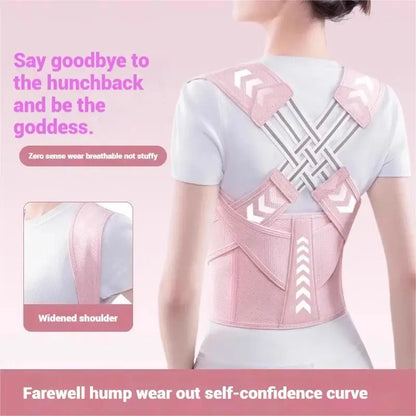 Posture Corrector | Adjustable Back Brace for Spine Alignment & Upper Back Support