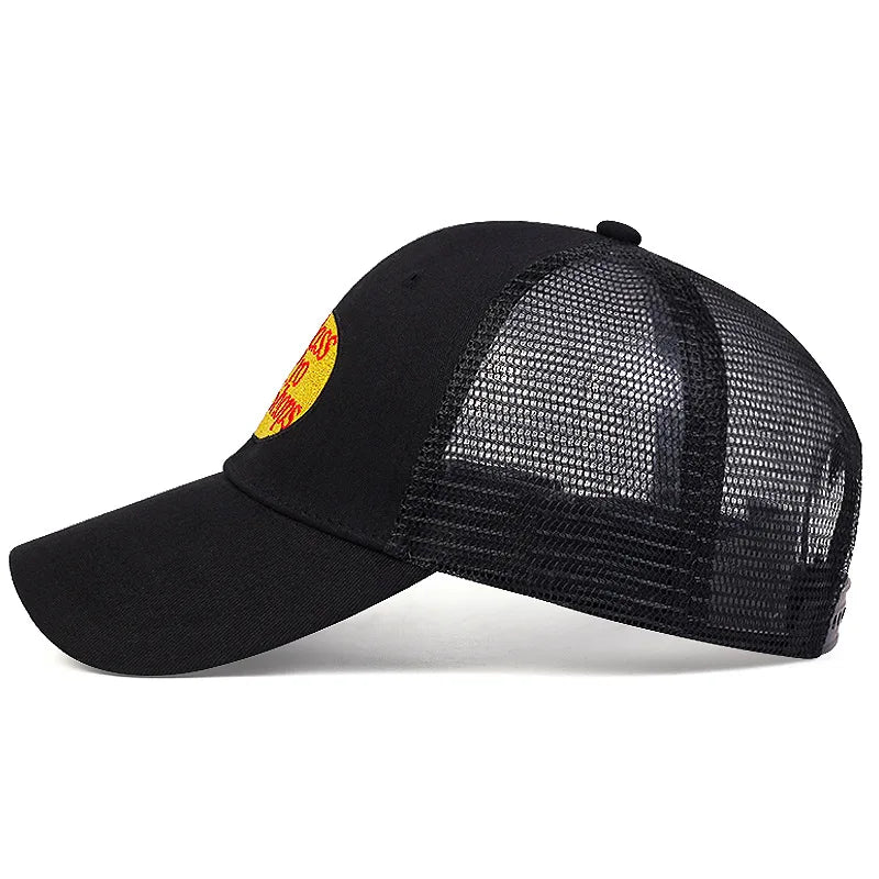 Embroidered Baseball Cap | Unisex Bass Letter Trucker Hat for Sports & Casual Wear