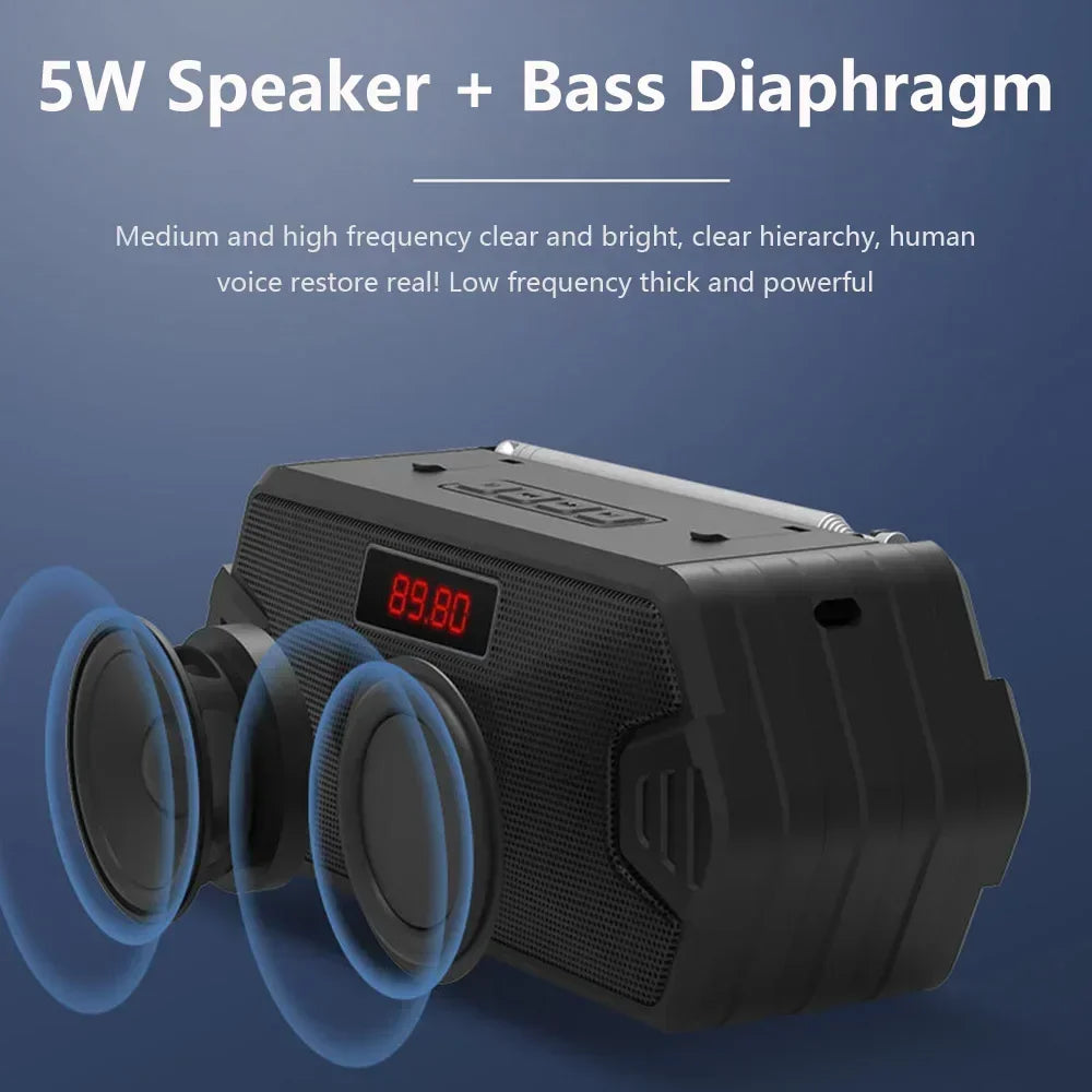 Portable Bluetooth Speaker | Wireless Outdoor Speaker with FM, USB, AUX & TF Card