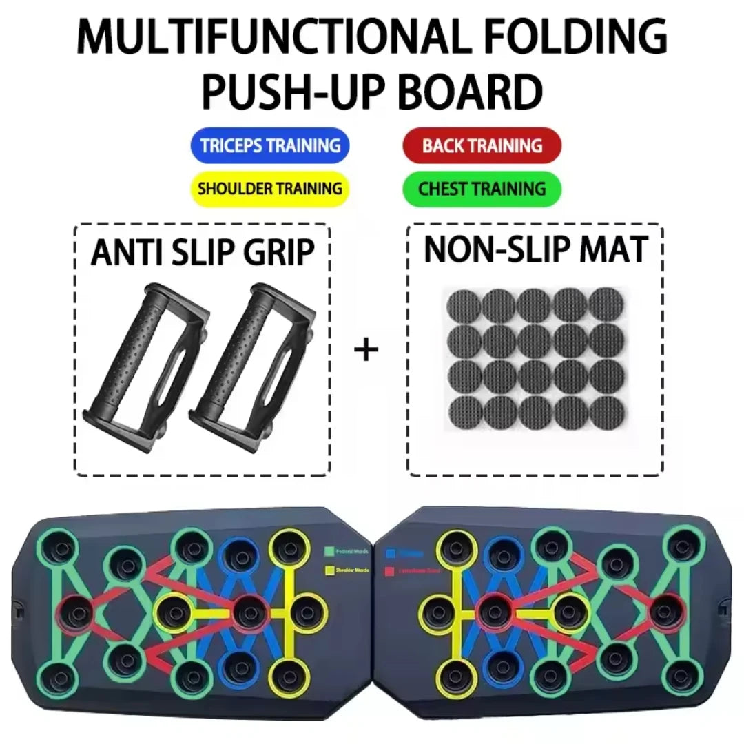 Portable Push-Up Board | Foldable Multifunction Fitness Equipment with Handles