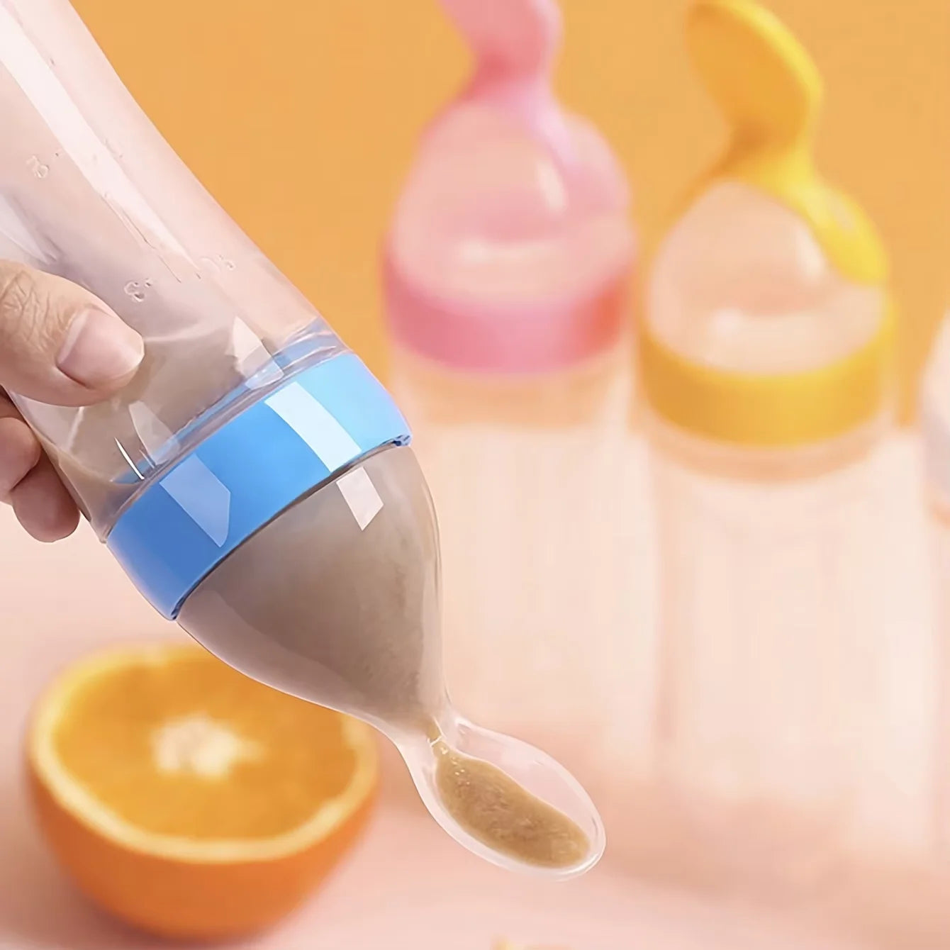 7PCS Baby Feeding Set | Silicone Bottles with Spoon & Fruit Feeder Pacifiers