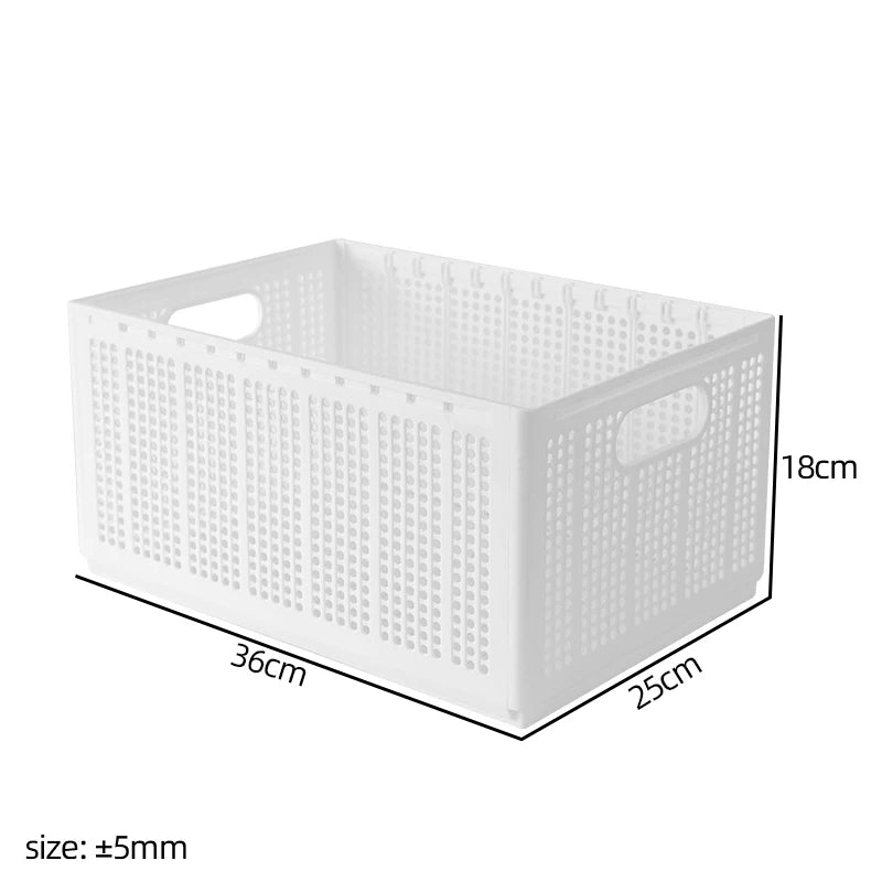 Foldable Storage Basket | Adjustable Closet Organizer Box for Clothes & Underwear