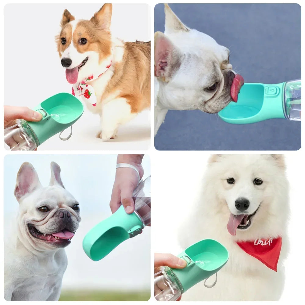 Portable Dog Water Bottle | Leakproof Outdoor Drinking Bowl for Dogs & Cats