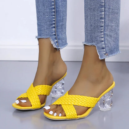 Transparent High Heel Sandals | Women’s Summer Open Toe Fashion Slides
