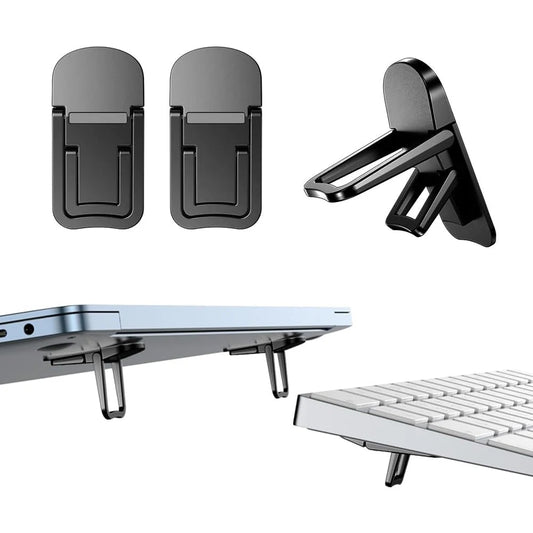 2PCS Foldable Laptop Stand Set | Adjustable Notebook & Tablet Riser with Cooling Design