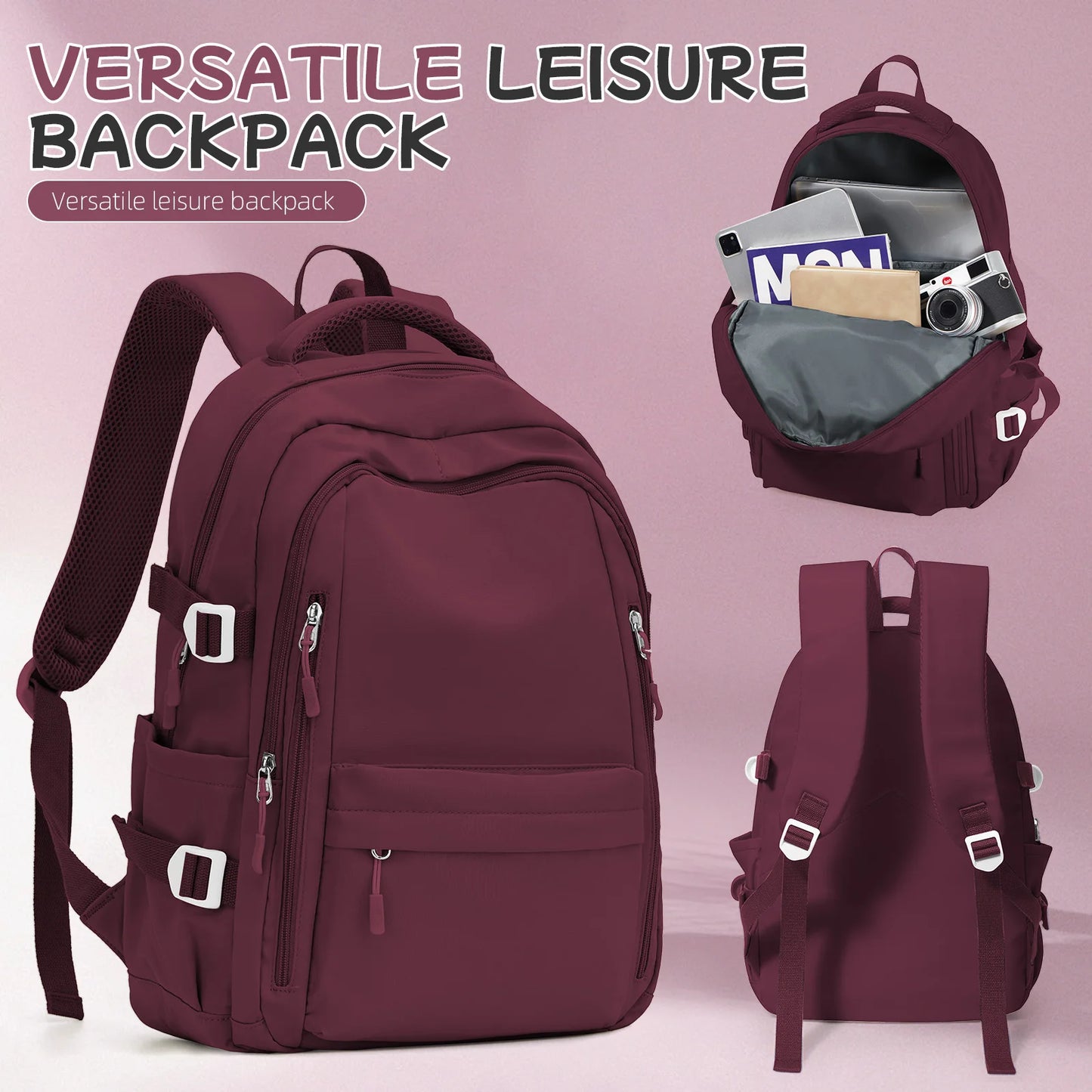 Women’s Anti-Theft Travel Backpack | Multi-Pocket Casual School & College Bookbag