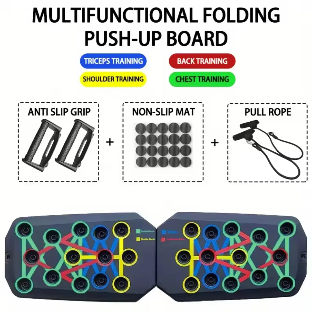 Portable Push-Up Board | Foldable Multifunction Fitness Equipment with Handles