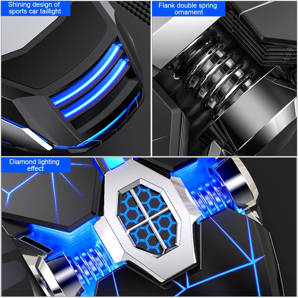 Ergonomic RGB Gaming Mouse | Wired 3200DPI USB 6-Button Mute LED Mouse for PC & Laptop