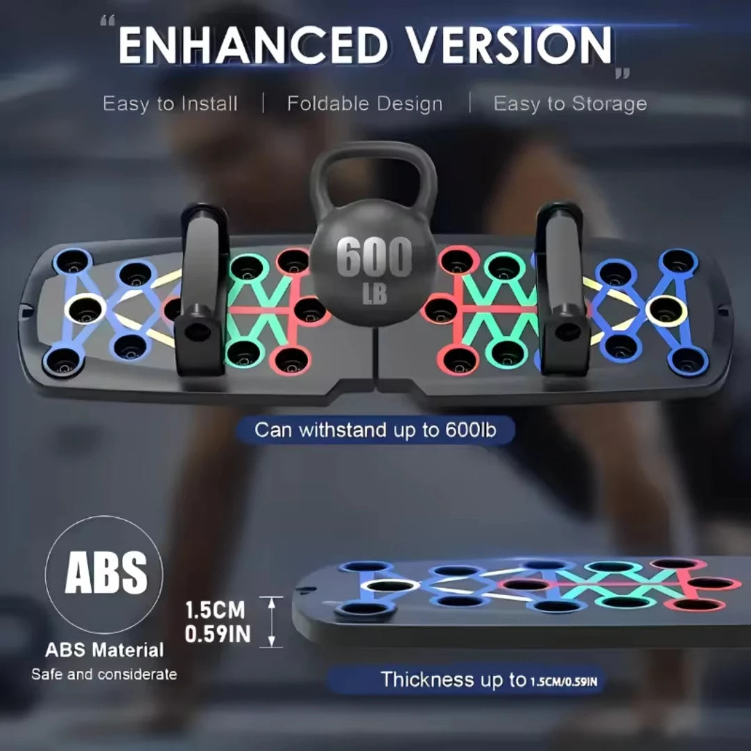 Portable Push-Up Board | Foldable Multifunction Fitness Equipment with Handles