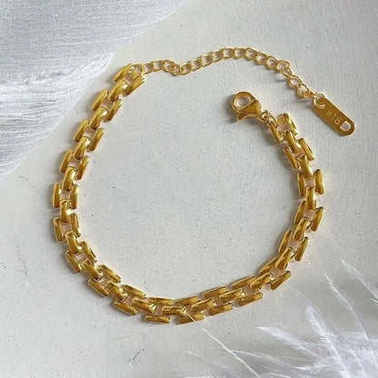 Minimalist Chain Bracelet for Women | Stainless Steel Waterproof Jewelry Gift