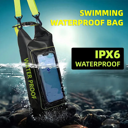 2L Waterproof Dry Bag | Touch Screen Outdoor Sack for Kayak, Rafting & Camping