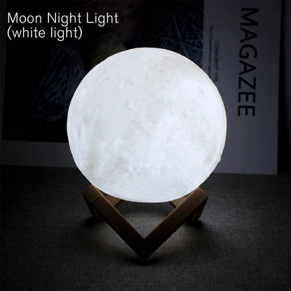 LED Moon Galaxy Lamp | 3D Night Light for Bedroom Décor & Gifts
