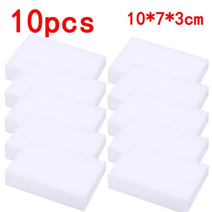 10PCS Magic Sponge Eraser | White Melamine Cleaning Sponges for Kitchen & Bathroom