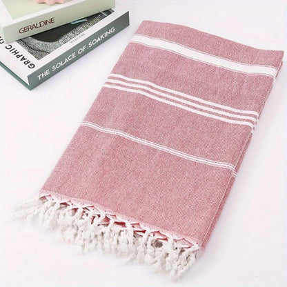 Turkish Beach Towel | Oversized Quick-Dry Sand-Free Towel for Pool & Travel