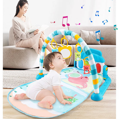 Musical Baby Play Mat | Activity Gym with Piano Keyboard & Crawling Game Pad