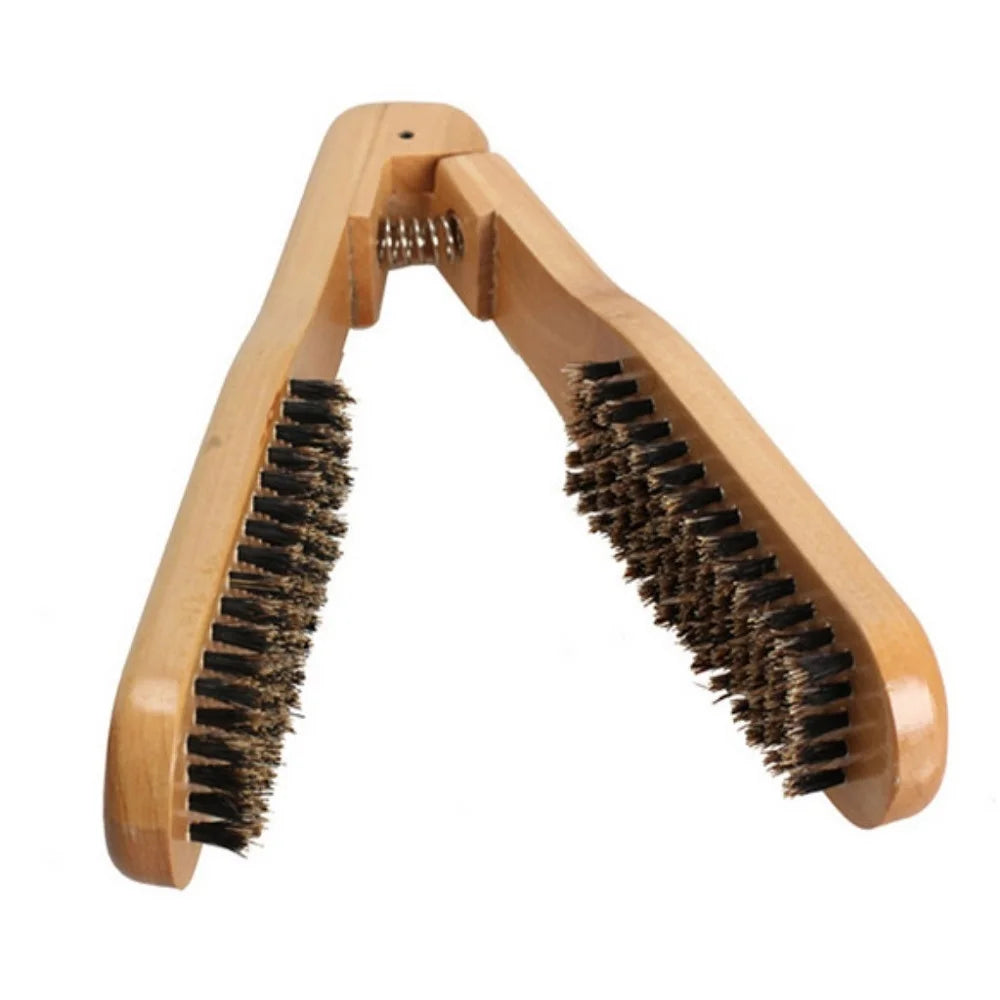 2-in-1 Hair Straightener Styling Comb | Double-Sided Clamp Brush for Smooth Straight Hair