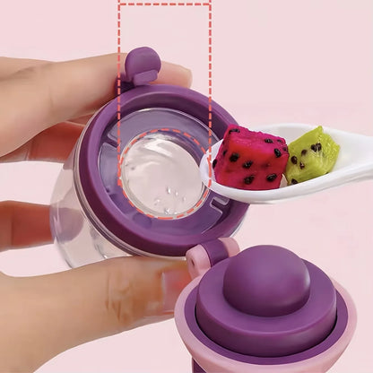 7PCS Baby Feeding Set | Silicone Bottles with Spoon & Fruit Feeder Pacifiers