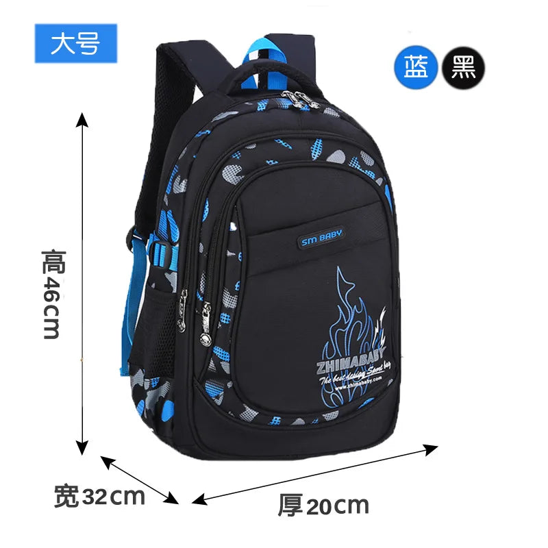 Waterproof Kids School Backpack | Lightweight Durable Bookbag for Boys & Girls (6–12 Years)