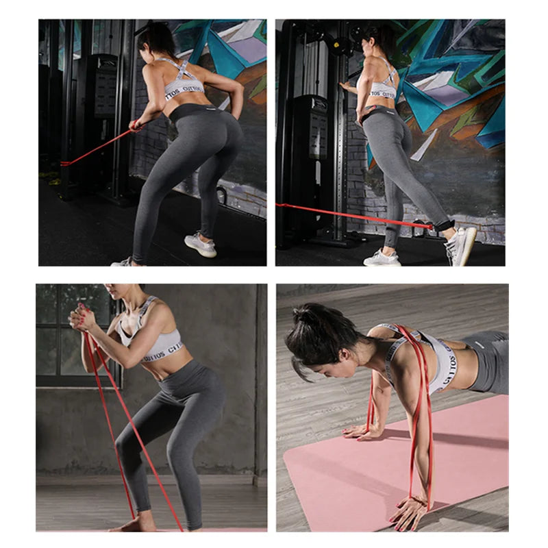 Resistance Bands Set | Elastic Fitness Bands for Training, Exercise & Bodybuilding