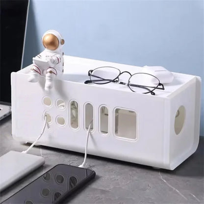 Cable Storage Box | Power Board & Wire Management Organizer for Home Safety
