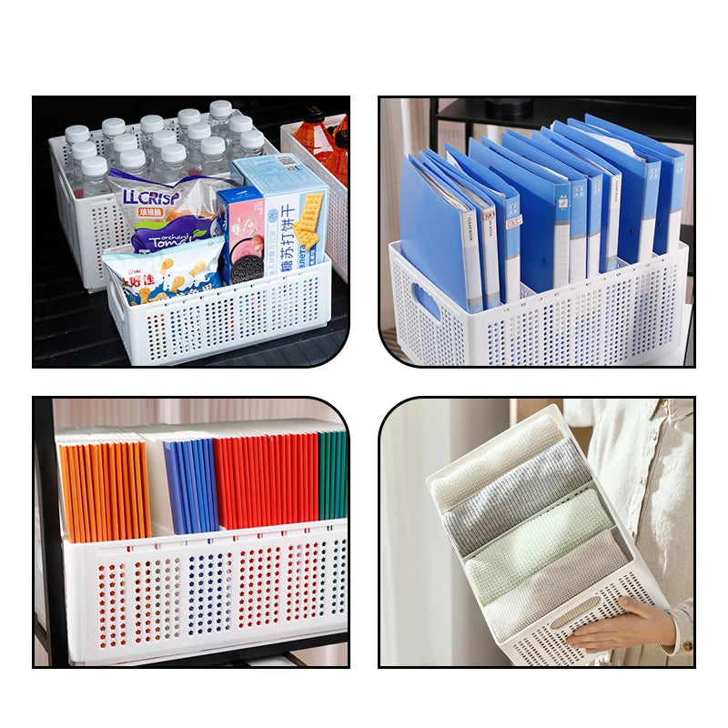 Foldable Storage Basket | Adjustable Closet Organizer Box for Clothes & Underwear