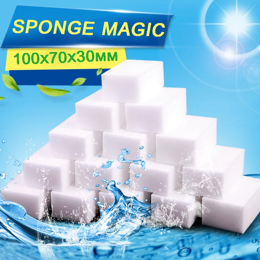 50PCS Magic Sponge Eraser | Melamine Foam Cleaning Sponges for Kitchen & Bathroom