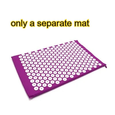 Acupressure Mat & Pillow Set | Yoga Massage Cushion for Neck, Back & Foot Relief