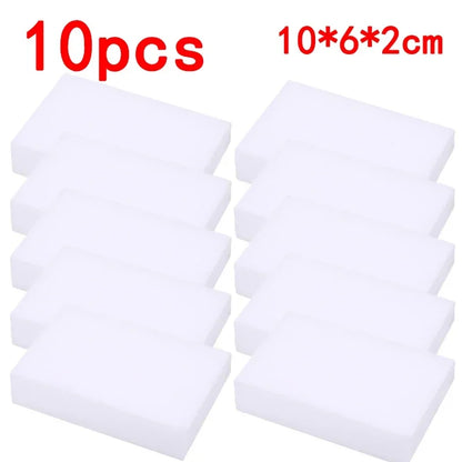 10PCS Magic Sponge Eraser | White Melamine Cleaning Sponges for Kitchen & Bathroom