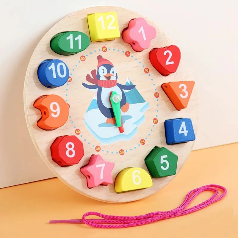 Montessori Wooden Puzzle Toy | Educational Learning Game for Babies & Toddlers (1–3 Years)