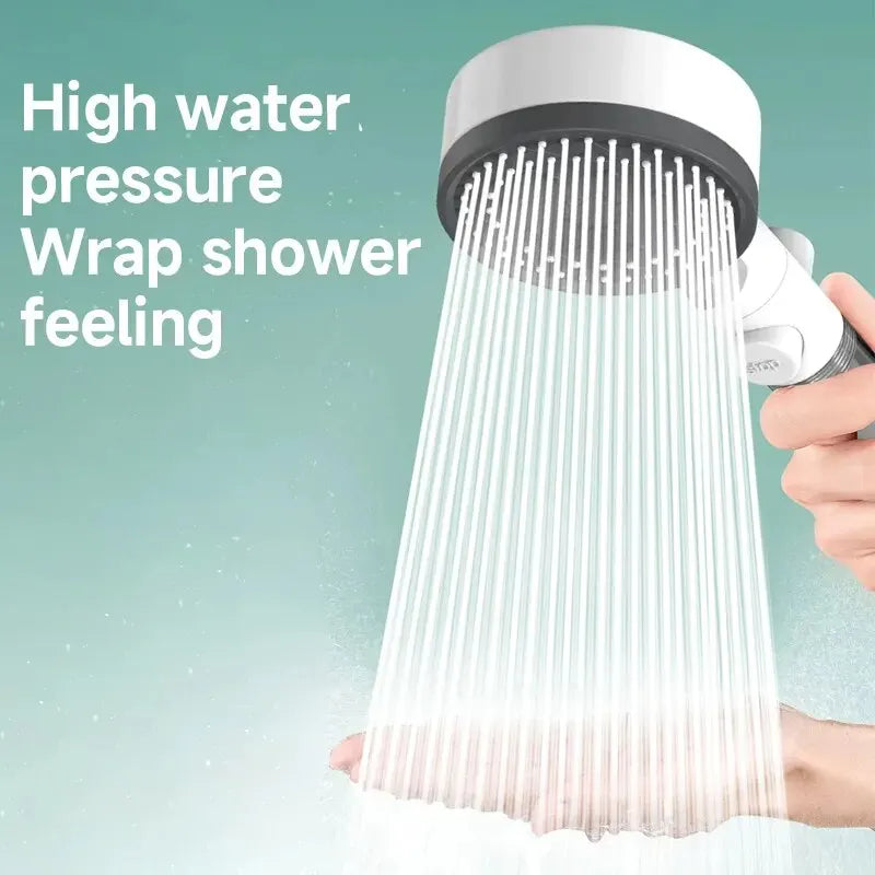 8-Mode High Pressure Shower Head | Adjustable Water Filter with One-Key Stop