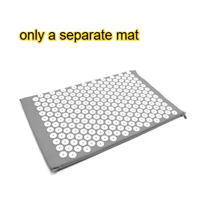 Acupressure Mat & Pillow Set | Yoga Massage Cushion for Neck, Back & Foot Relief