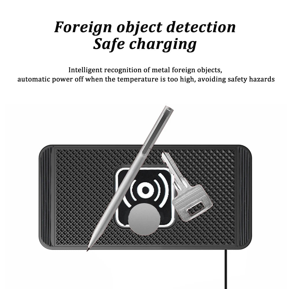 15W Wireless Charger | Smart Auto-Sensing Fast Charger for Car & Home