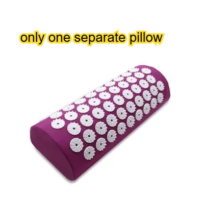 Acupressure Mat & Pillow Set | Yoga Massage Cushion for Neck, Back & Foot Relief