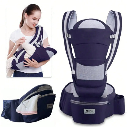 Ergonomic Baby Carrier with Hip Seat | Adjustable, Portable & Multifunctional