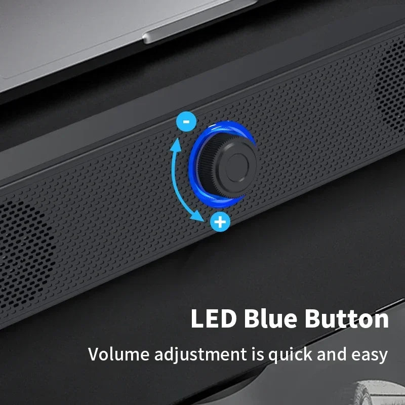 PC Soundbar Speaker | Wired & Wireless Bluetooth Soundbar for TV, Laptop & Gaming
