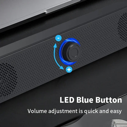 PC Soundbar Speaker | Wired & Wireless Bluetooth Soundbar for TV, Laptop & Gaming